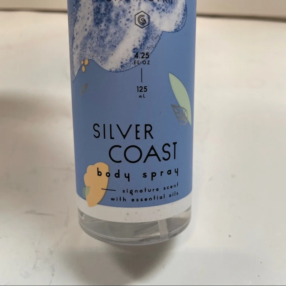 Good Chemistry Silver Coast Body Spray with Essential Oils 4.25 OZ HTF